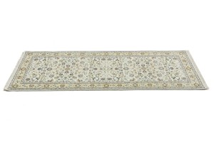Cream Floral 3X7 Indo-Nain Oriental Rug