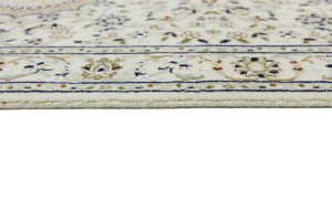 Cream Floral 3X13 Indo-Nain Oriental Runner Rug