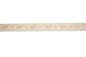 Cream Floral 3X18 Indo-Nain Oriental Runner Rug