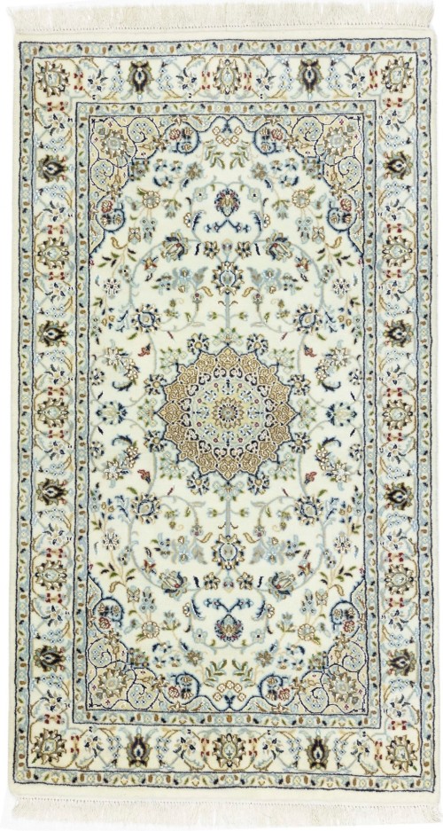 Cream Floral 3X5'6 Indo-Nain Oriental Rug