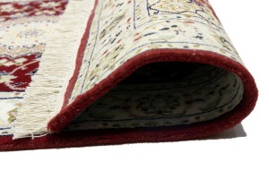 Red Floral 3X8 Indo-Nain Oriental Runner Rug