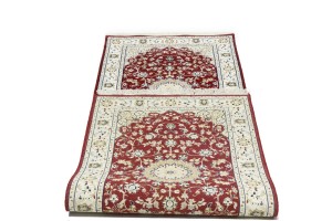 Red Floral 3X8 Indo-Nain Oriental Runner Rug