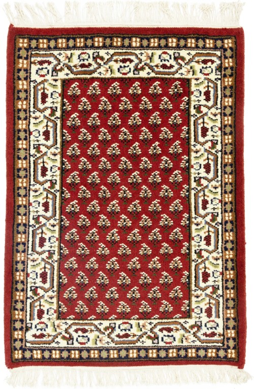 Red Floral 2X3 Indo Botemir Oriental Rug