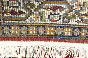 Red Floral 2X3 Indo Botemir Oriental Rug