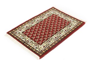 Red Floral 2X3 Indo Botemir Oriental Rug