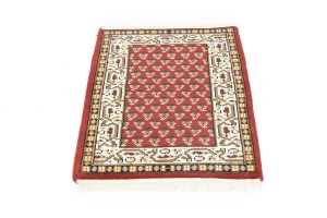 Red Floral 2X3 Indo Botemir Oriental Rug