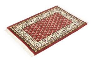 Red Floral 2X3 Indo Botemir Oriental Rug