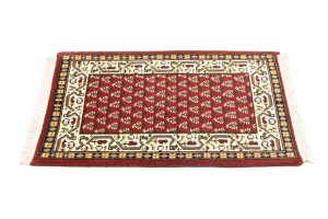 Red Floral 2X3 Indo Botemir Oriental Rug