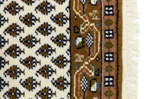 Cream Floral 2X3 Indo Botemir Oriental Rug