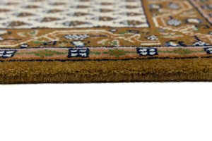 Cream Floral 2X3 Indo Botemir Oriental Rug