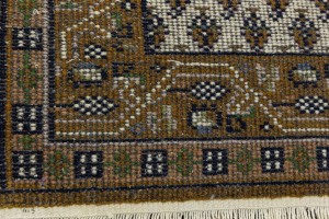 Cream Floral 2X3 Indo Botemir Oriental Rug