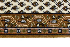 Cream Floral 2X3 Indo Botemir Oriental Rug