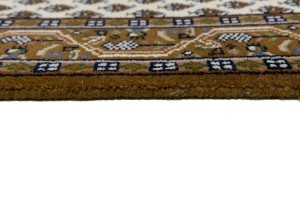 Cream Floral 2'5X4'8 Indo Botemir Oriental Rug
