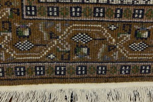 Cream Floral 2'5X4'8 Indo Botemir Oriental Rug
