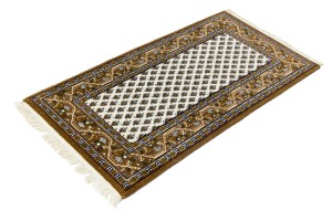 Cream Floral 2'5X4'8 Indo Botemir Oriental Rug