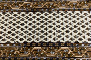 Cream Floral 2'5X4'8 Indo Botemir Oriental Rug