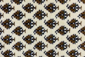 Cream Floral 2'5X4'8 Indo Botemir Oriental Rug