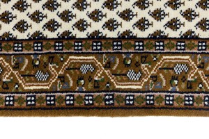 Cream Floral 2'5X4'8 Indo Botemir Oriental Rug