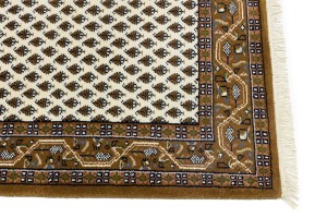 Cream Floral 3X5 Indo Botemir Oriental Rug