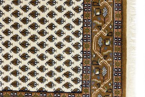 Cream Floral 3X5 Indo Botemir Oriental Rug