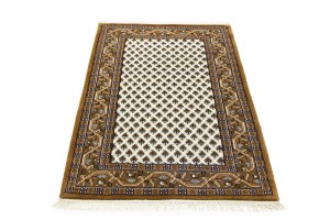Cream Floral 3X5 Indo Botemir Oriental Rug