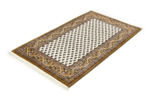 Cream Floral 3X5 Indo Botemir Oriental Rug