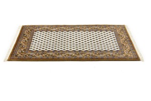 Cream Floral 3X5 Indo Botemir Oriental Rug
