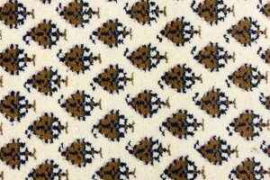 Cream Floral 3X5 Indo Botemir Oriental Rug