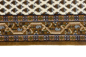 Cream Floral 3X5 Indo Botemir Oriental Rug