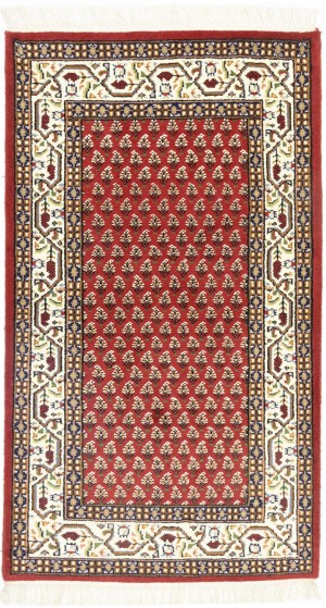 Red Floral 3X5 Indo Botemir Oriental Rug