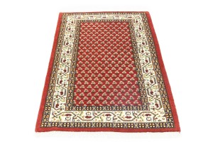 Red Floral 3X5 Indo Botemir Oriental Rug