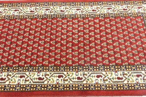 Red Floral 3X5 Indo Botemir Oriental Rug
