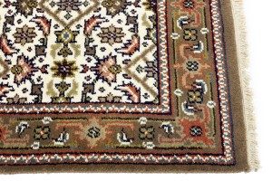 Cream Floral Tribal 3X5 Indo-Bidjar Oriental Rug