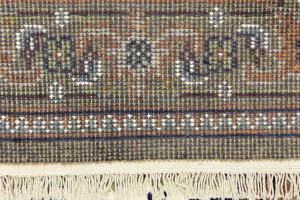 Cream Floral Tribal 3X5 Indo-Bidjar Oriental Rug