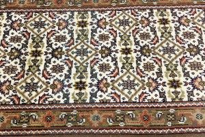 Cream Floral Tribal 3X5 Indo-Bidjar Oriental Rug