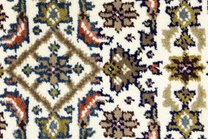 Cream Floral Tribal 3X5 Indo-Bidjar Oriental Rug
