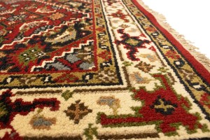 Red Floral Tribal 3X5'5 Indo-Bidjar Oriental Rug