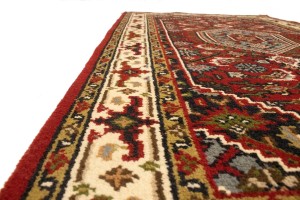 Red Floral Tribal 3X5'5 Indo-Bidjar Oriental Rug