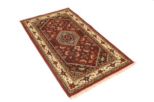 Red Floral Tribal 3X5'5 Indo-Bidjar Oriental Rug