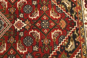 Red Floral Tribal 3X5'5 Indo-Bidjar Oriental Rug