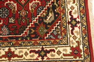 Red Floral Tribal 3X5'5 Indo-Bidjar Oriental Rug