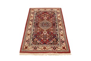 Red Floral Tribal 3X5 Indo-Bidjar Oriental Rug