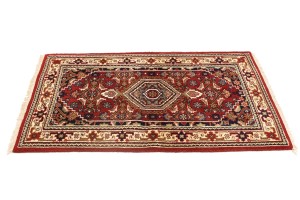 Red Floral Tribal 3X5 Indo-Bidjar Oriental Rug
