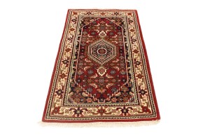 Red Floral Tribal 3X5 Indo-Bidjar Oriental Rug