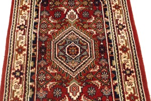 Red Floral Tribal 3X5 Indo-Bidjar Oriental Rug