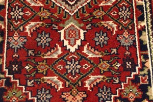 Red Floral Tribal 3X5 Indo-Bidjar Oriental Rug