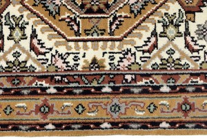 Cream Floral Tribal 3X5'6 Indo-Bidjar Oriental Rug