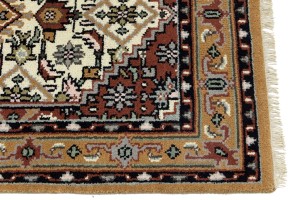 Cream Floral Tribal 3X5'6 Indo-Bidjar Oriental Rug