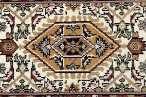 Cream Floral Tribal 3X5'6 Indo-Bidjar Oriental Rug