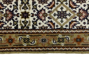 Cream Floral Tribal 3X5 Indo-Bidjar Oriental Rug